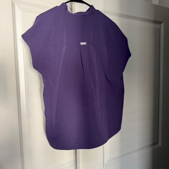 Figs Purple Shadow Rafaela Oversized Top (M) - Picture 2 of 4